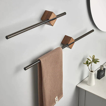 Wooden Towel Holder for Wall – Chic Minimalist Organizer
