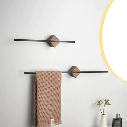 Wooden Towel Holder for Wall – Chic Minimalist Organizer