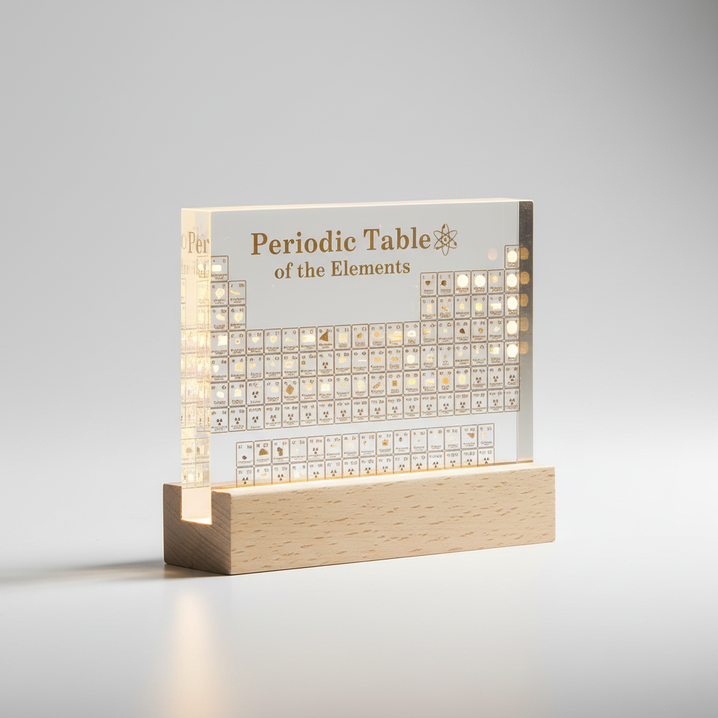 Science Decor with Interactive Tabletop Display and Ambient Lighting