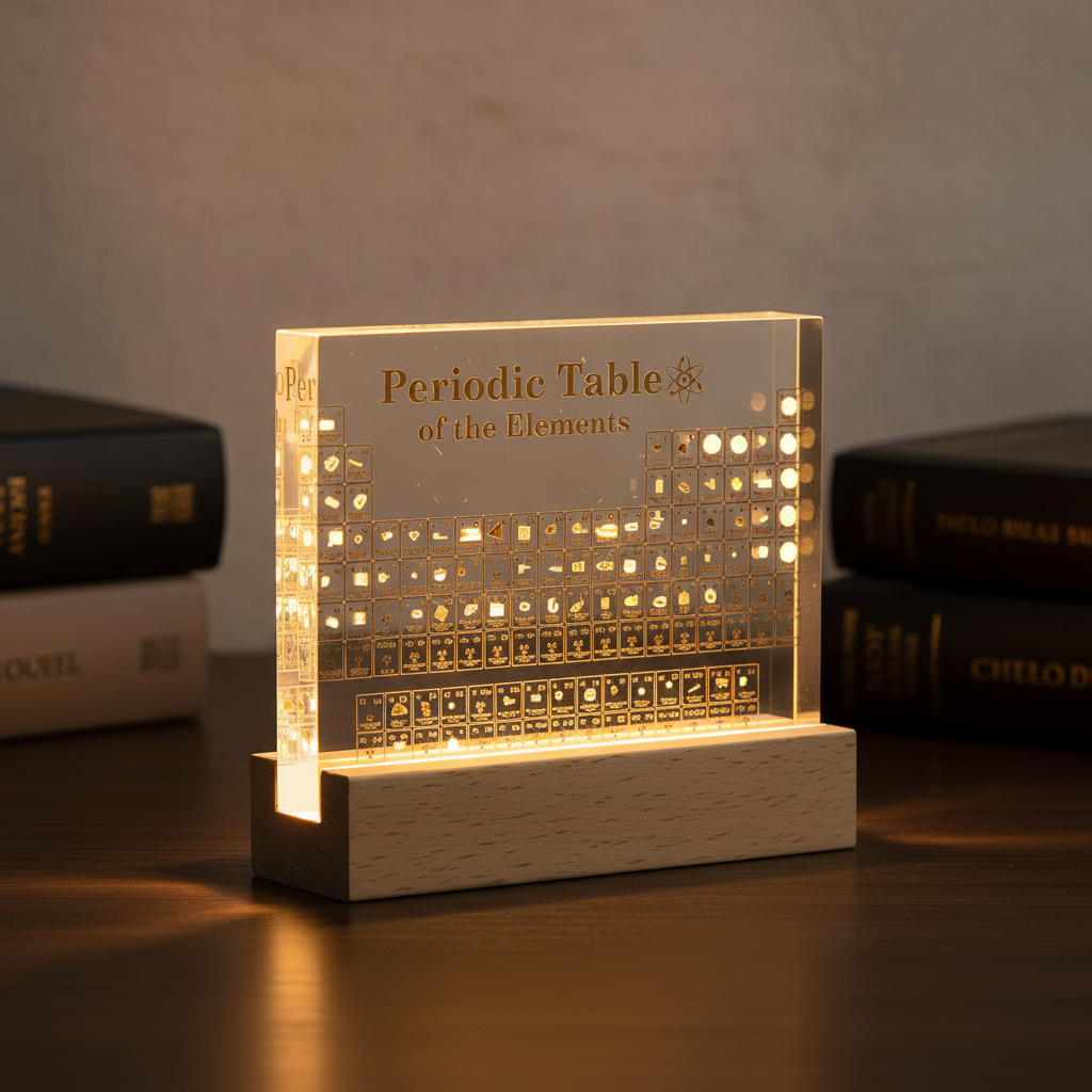 Science Decor with Interactive Tabletop Display and Ambient Lighting