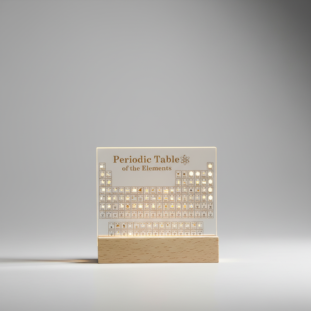 Science Decor with Interactive Tabletop Display and Ambient Lighting