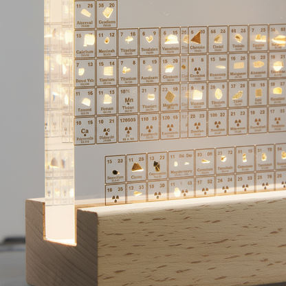 Science Decor with Interactive Tabletop Display and Ambient Lighting