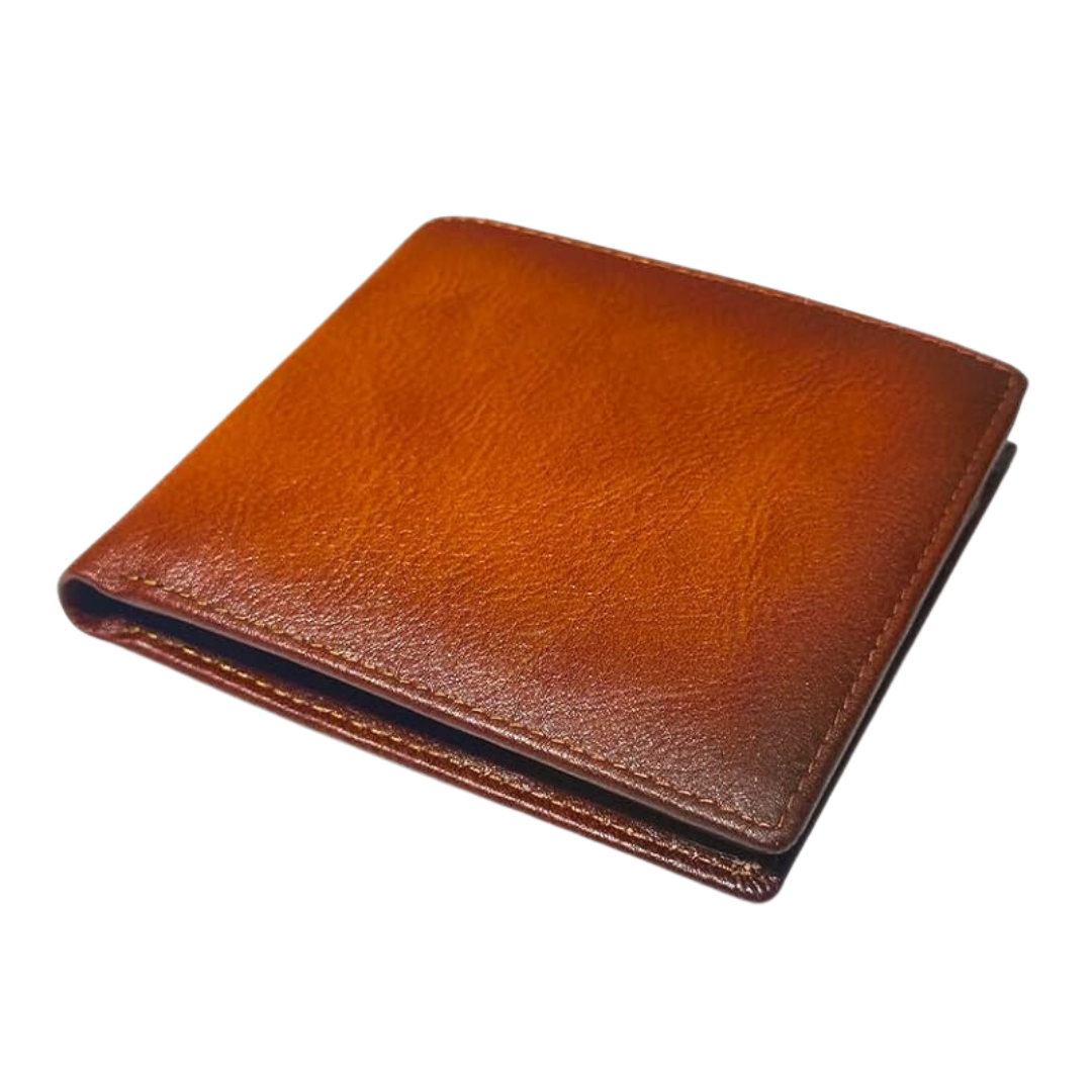 RFID-Blocking Leather Bifold Wallet for Men – Stylish Daily Accessory