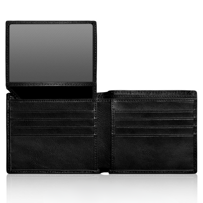 RFID-Blocking Leather Bifold Wallet for Men – Stylish Daily Accessory