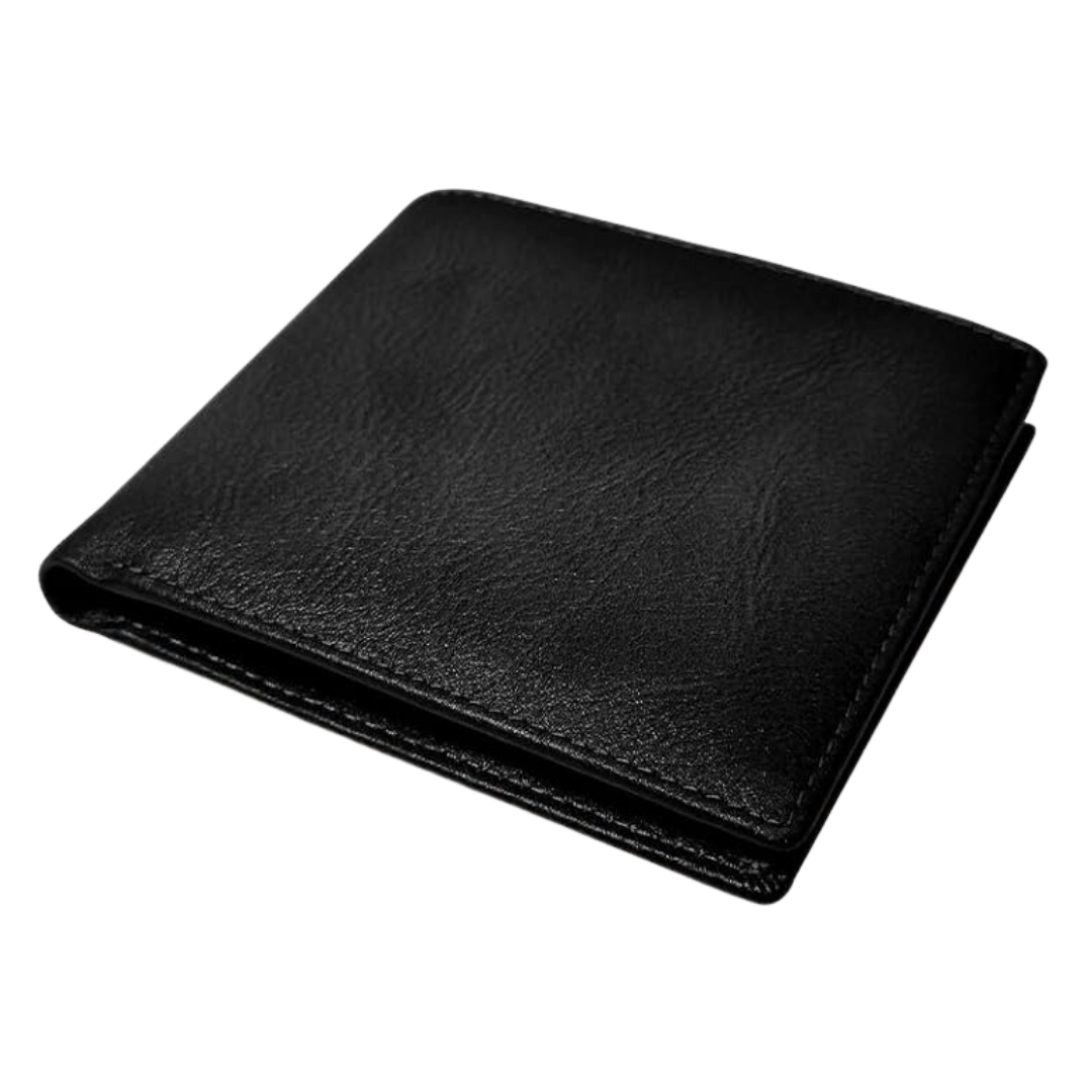 RFID-Blocking Leather Bifold Wallet for Men – Stylish Daily Accessory