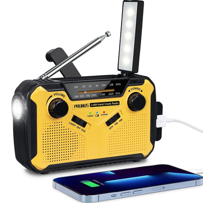 Emergency Dynamo Radio with LED Light – Portable Solar Charger