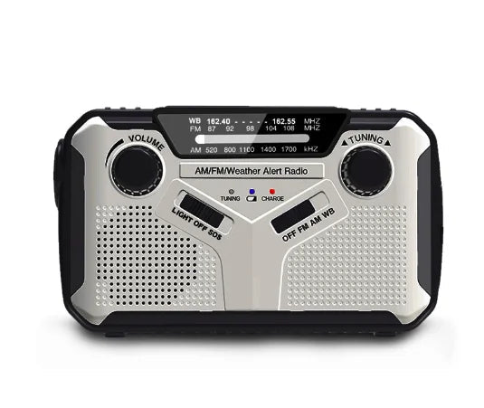 Emergency Dynamo Radio with LED Light – Portable Solar Charger