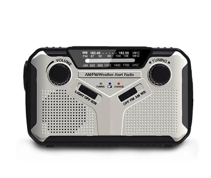 Emergency Dynamo Radio with LED Light – Portable Solar Charger