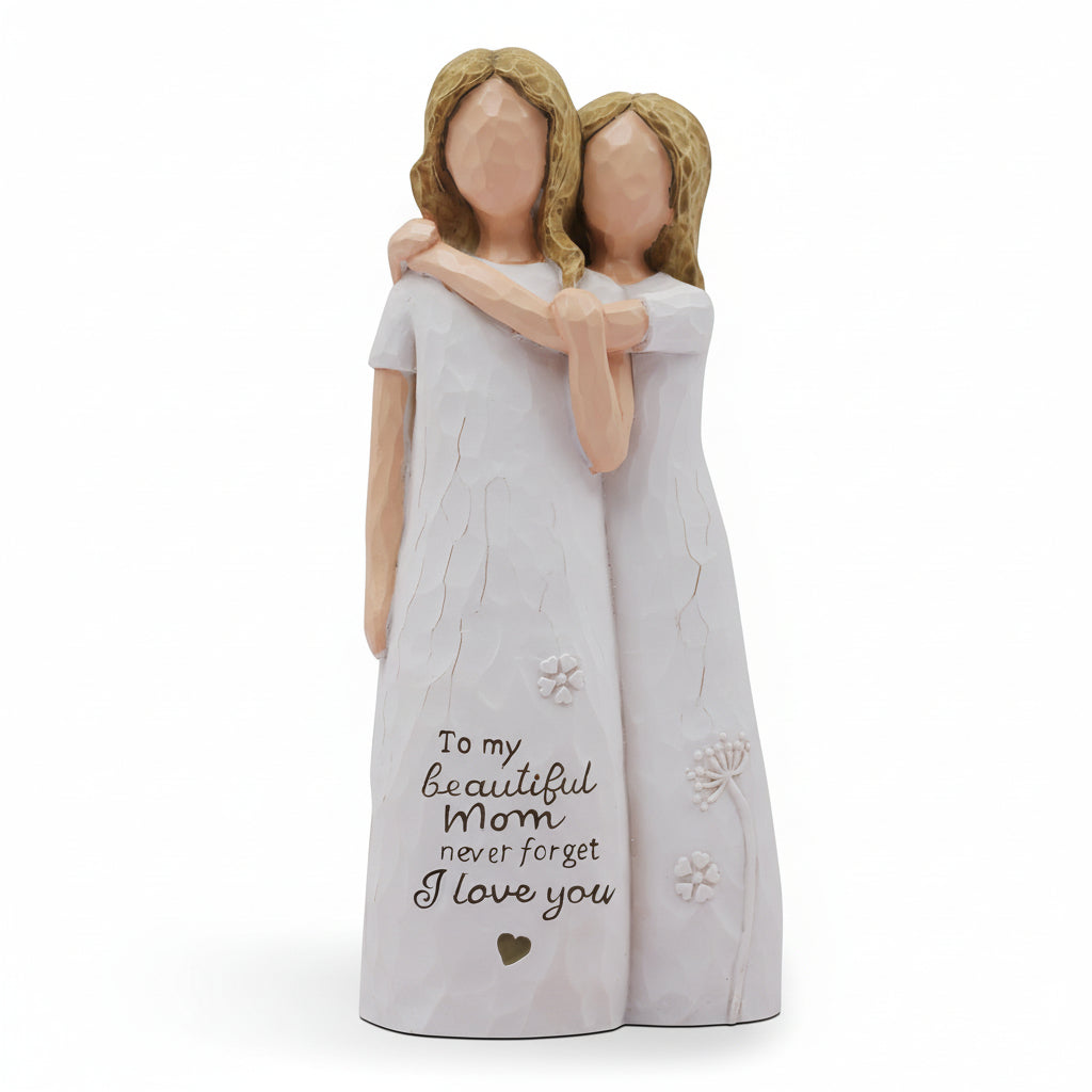 Figurine of Mother and Daughter – Sentimental Family Home Decoration