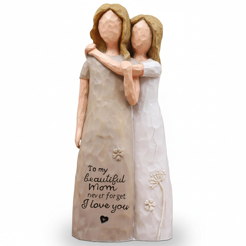 Figurine of Mother and Daughter – Sentimental Family Home Decoration