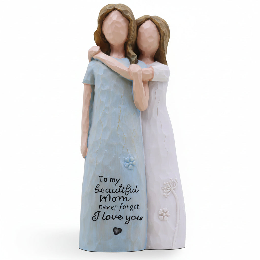Figurine of Mother and Daughter – Sentimental Family Home Decoration