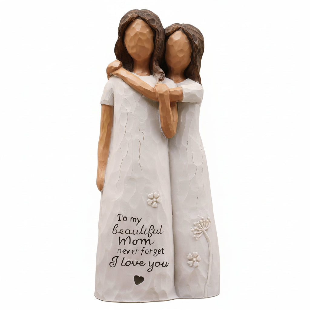 Figurine of Mother and Daughter – Sentimental Family Home Decoration