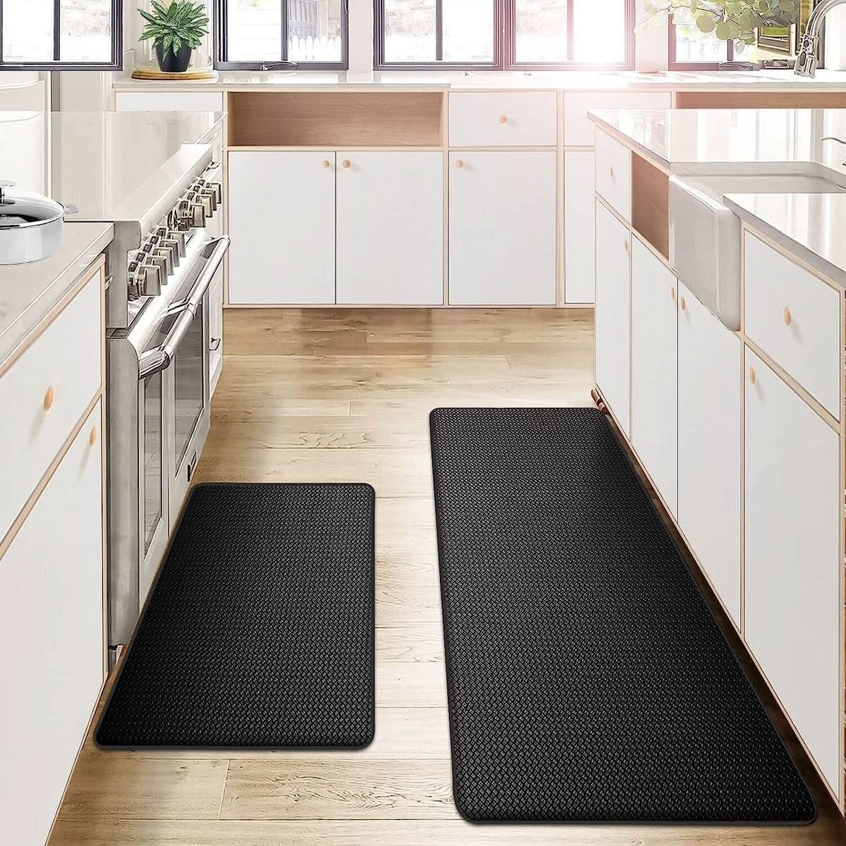 Water-Resistant Kitchen Mat with Cushioning for Comfort