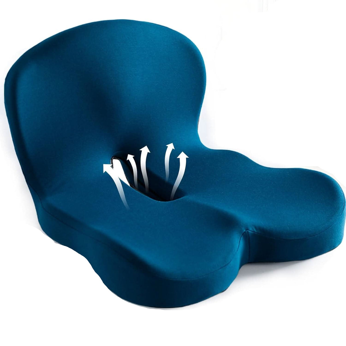 Ergonomic Comfort Cushion with Anti-Slip Base and Washable Cover