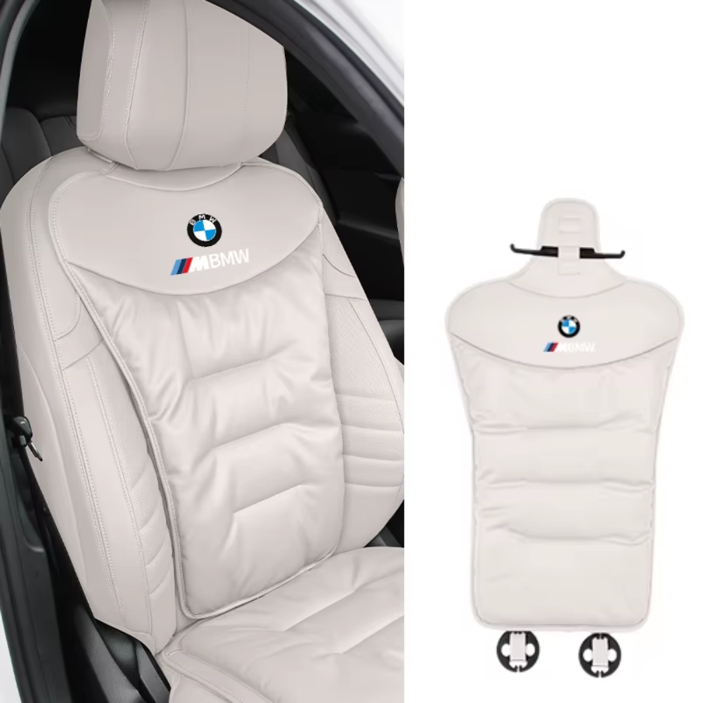 Seat Cushion with Lumbar Support - Breathable Fabric for Back Pain Relief