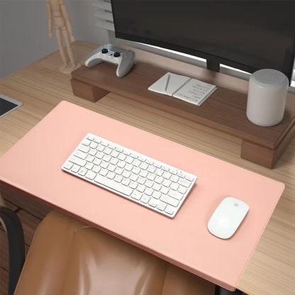 Ergonomic Desk Mat with Wrist Support – Non-Slip Leather for Gaming & Office