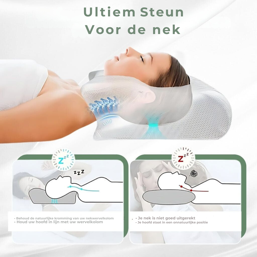 Memory Foam Pillow for Side Sleepers – Contoured Design for Neck Pain Relief