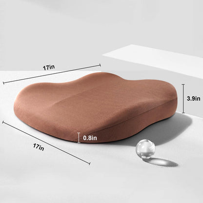 Height-Enhancing Memory Foam Seat Cushion – Ergonomic Support for Cars & Offices