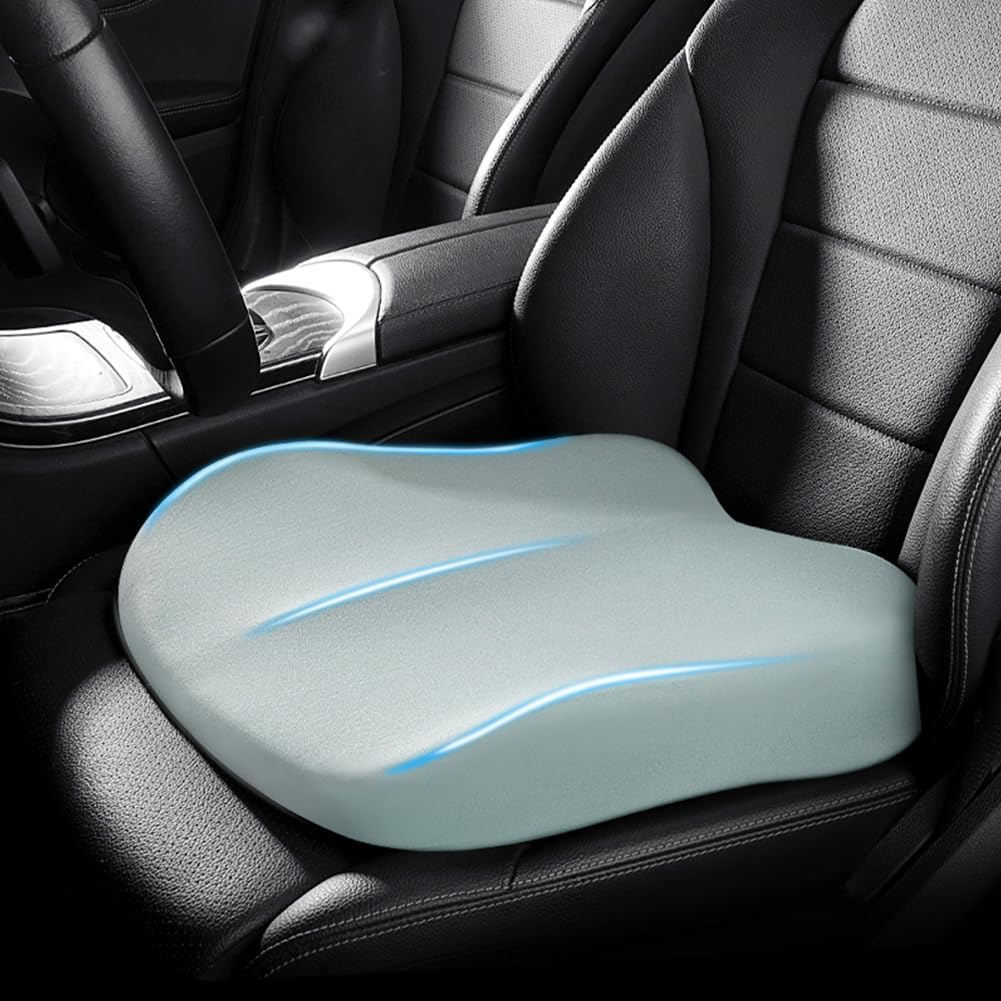Height-Enhancing Memory Foam Seat Cushion – Ergonomic Support for Cars & Offices