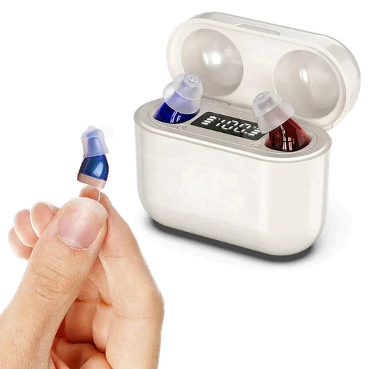 Adjustable Volume In-Ear Sound Amplifier – Rechargeable for Clarity