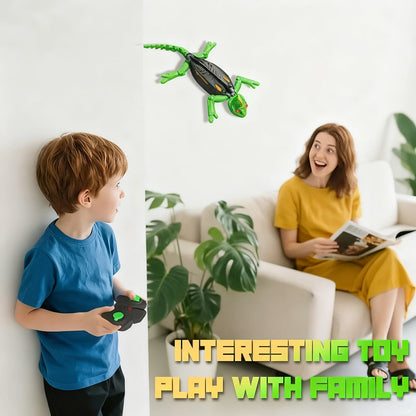 LED Eyed Wall-Climbing Lizard Robot Toy with Remote Control