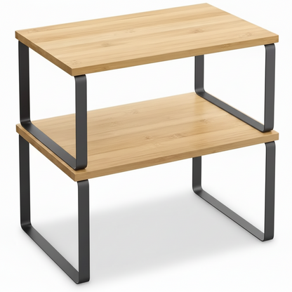 Expandable Kitchen Shelf Organizer – Stackable Storage for Neat Cabinets