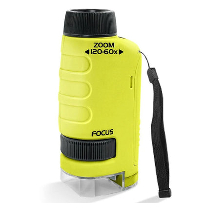 Portable Microscope for Children - 60x to 120x Magnification for Outdoors