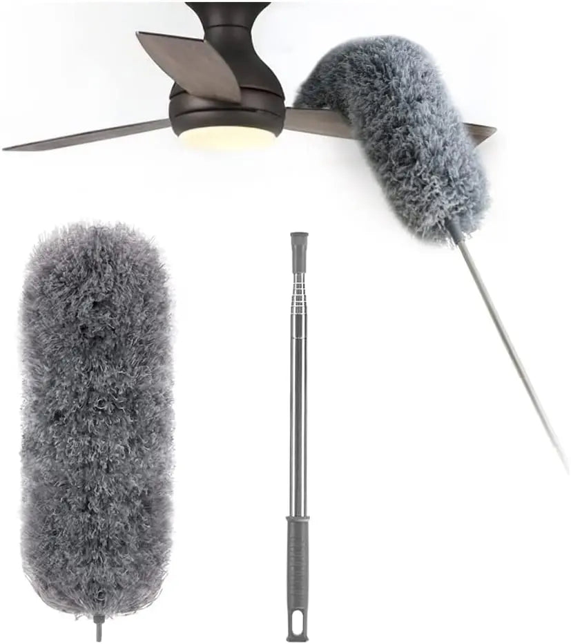 Flexible Head Microfiber Duster – Telescopic for Hard-to-Reach Areas