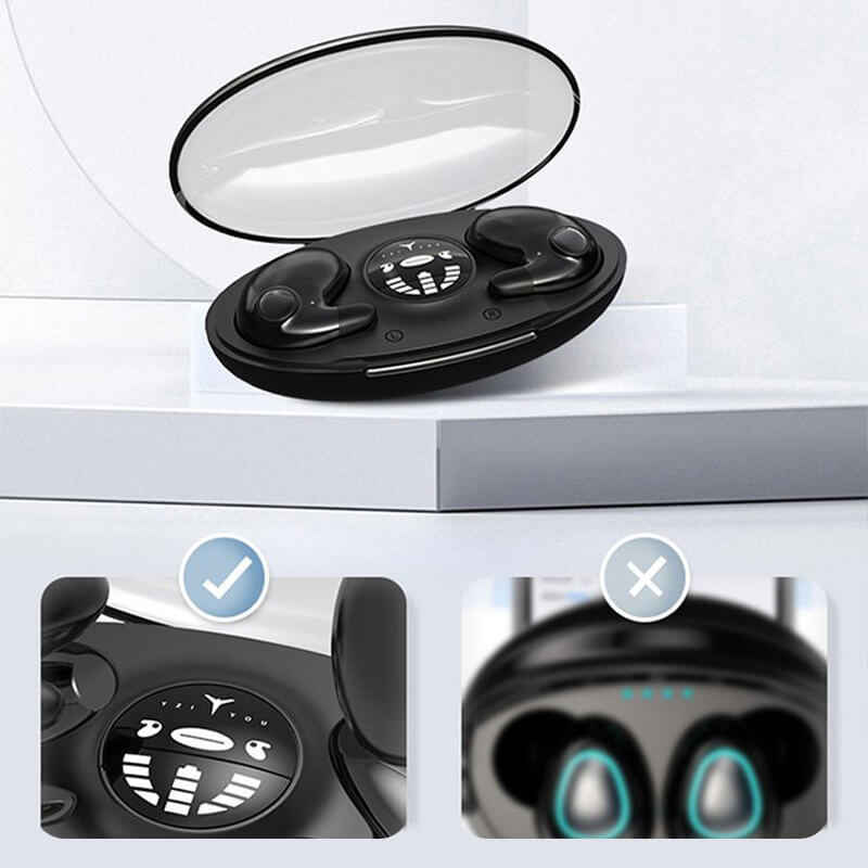 Bluetooth 5.3 Sleep Earbuds - Wireless In-Ear Headphones with Dual Noise Canceling and IPX5 Waterproof Rating
