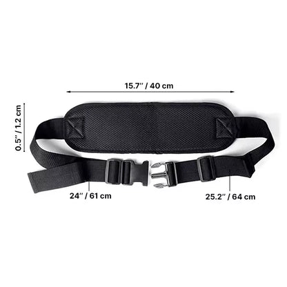 Adjustable Lap Strap Seat Belt for Wheelchairs - Breathable Mesh with Quick Release
