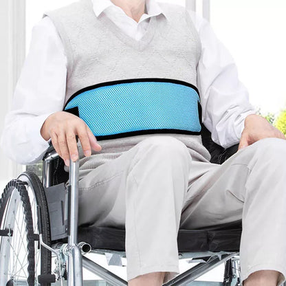 Adjustable Lap Strap Seat Belt for Wheelchairs - Breathable Mesh with Quick Release