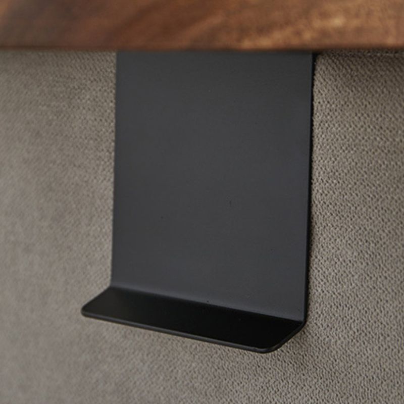 Elegant Wooden Armrest Tray with Secure Clip Design
