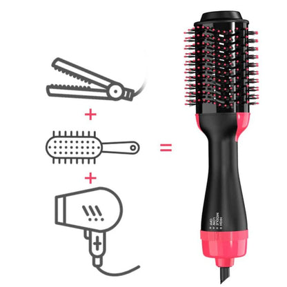 Versatile Air Styling Brush with Ceramic Coating and Four Heat Levels