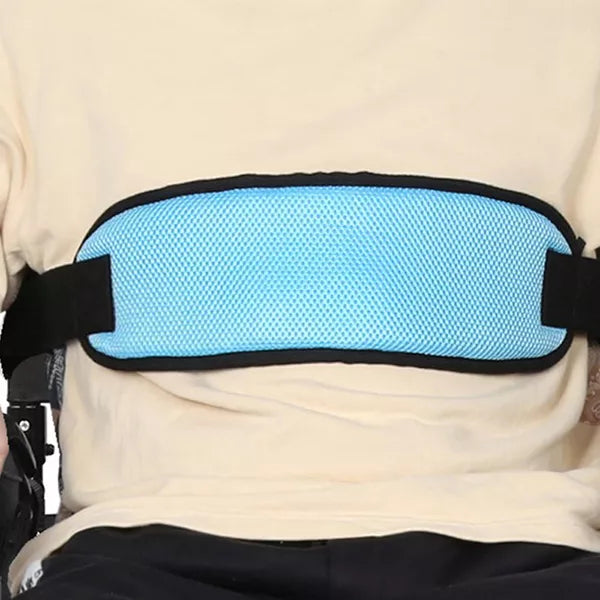 Adjustable Lap Strap Seat Belt for Wheelchairs - Breathable Mesh with Quick Release