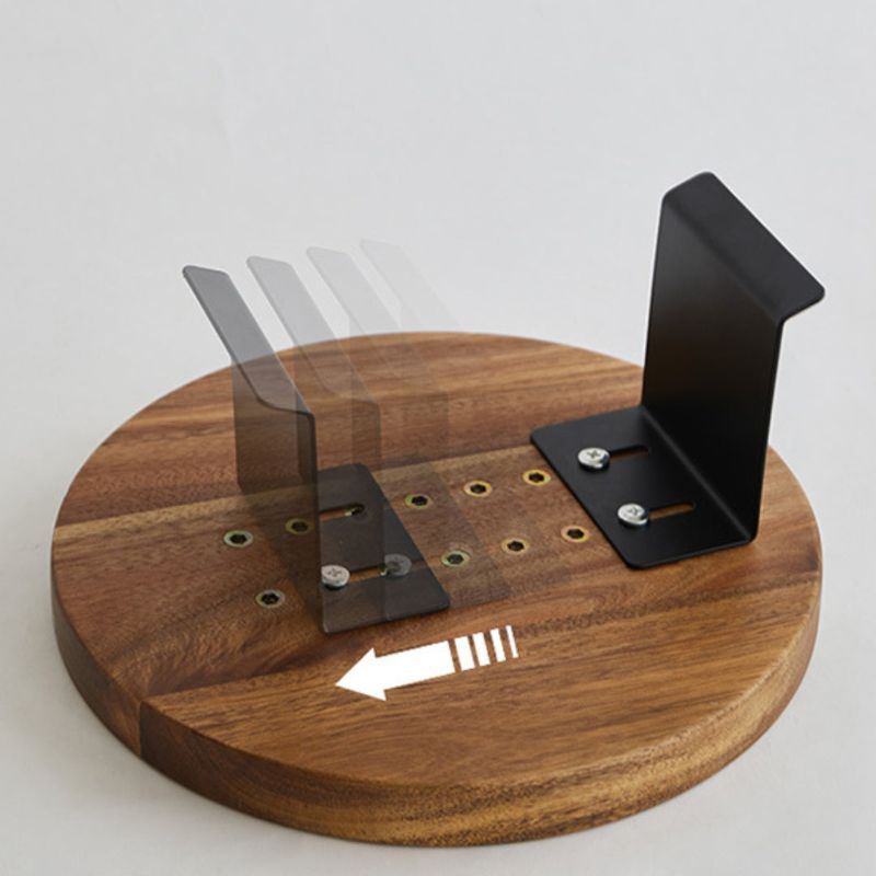 Elegant Wooden Armrest Tray with Secure Clip Design