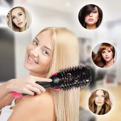 Versatile Air Styling Brush with Ceramic Coating and Four Heat Levels