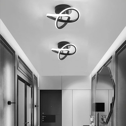 Geometric Ceiling Light with LED – Contemporary Design