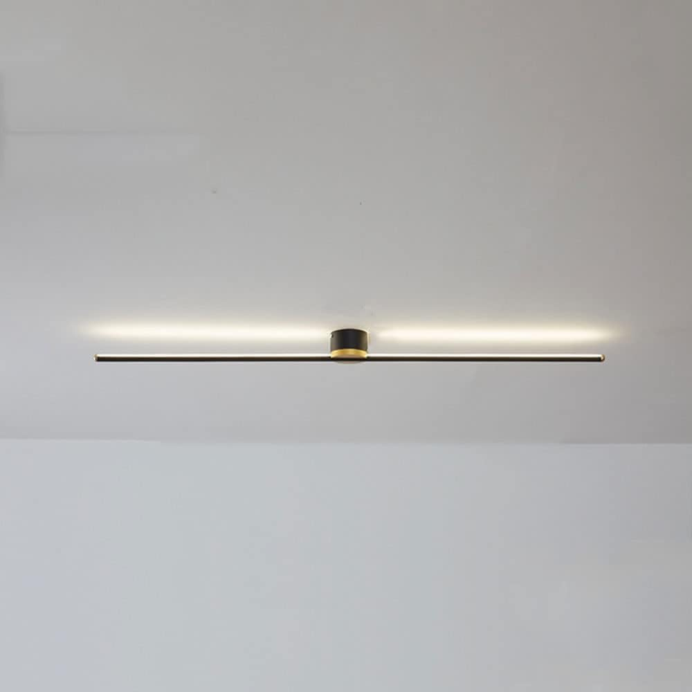 Semi-Flush Ceiling Light in Modern Linear LED Design