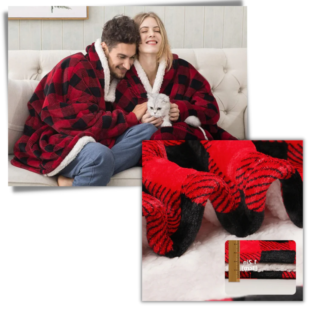 CozyWrap All-in-One Blanket Hoodie for Ultimate Comfort