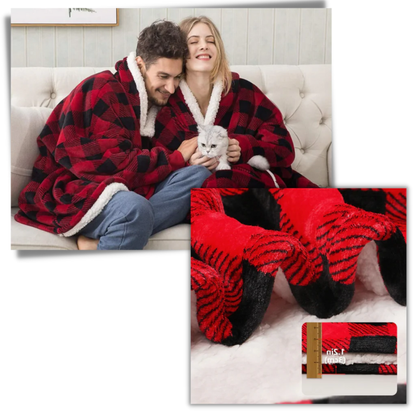CozyWrap All-in-One Blanket Hoodie for Ultimate Comfort