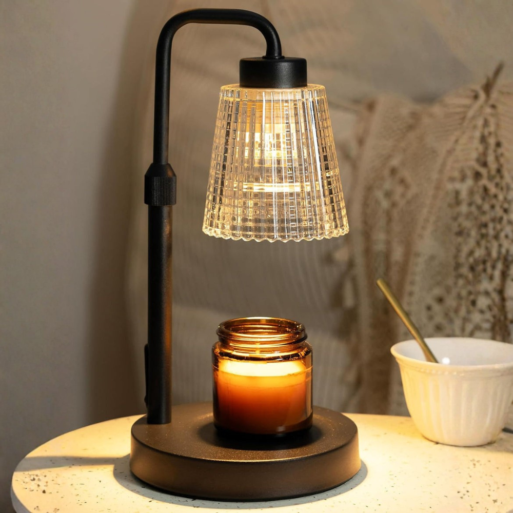 Elegant Aroma Lamp with Adjustable Height and Dimming Feature