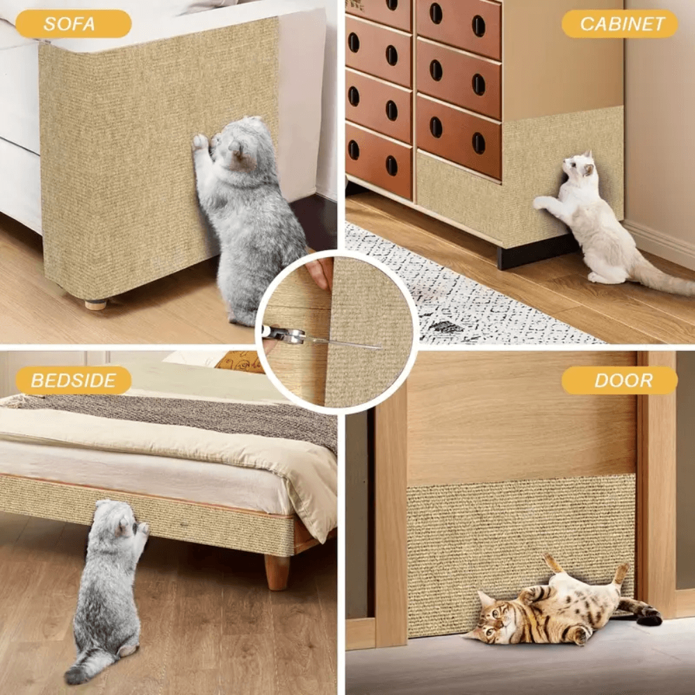 Scratch Pad for Cats - Sturdy Fabric to Safeguard Furniture