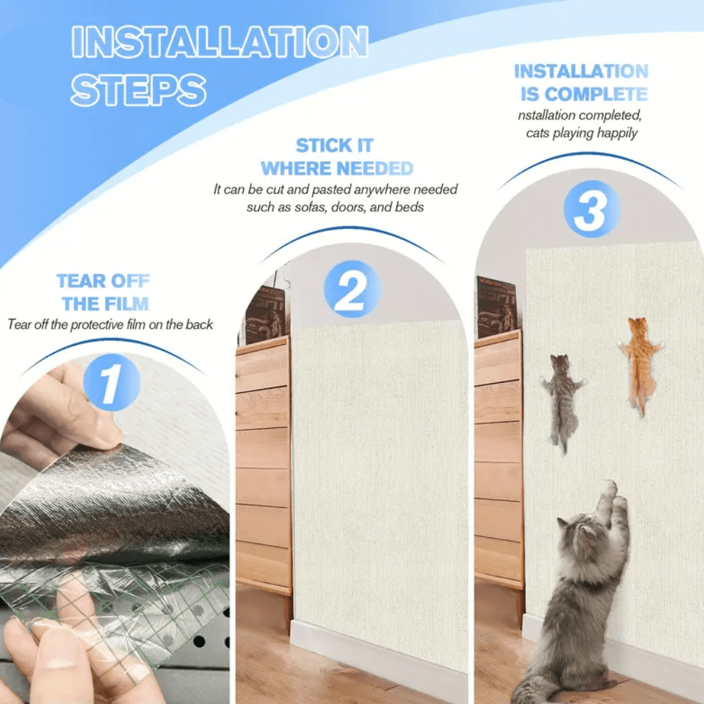 Scratch Pad for Cats - Sturdy Fabric to Safeguard Furniture