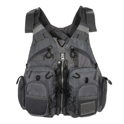 Adjustable Fishing Vest with Multiple Pockets for Enhanced Comfort