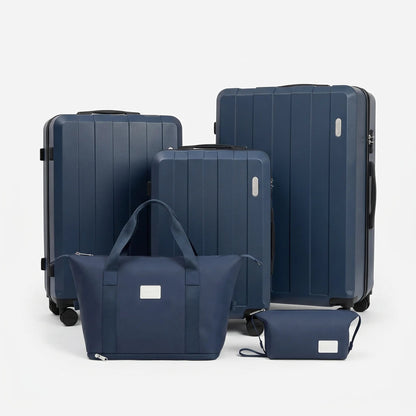 Durable Luggage Set - Five Expandable Hard-Shell Suitcases