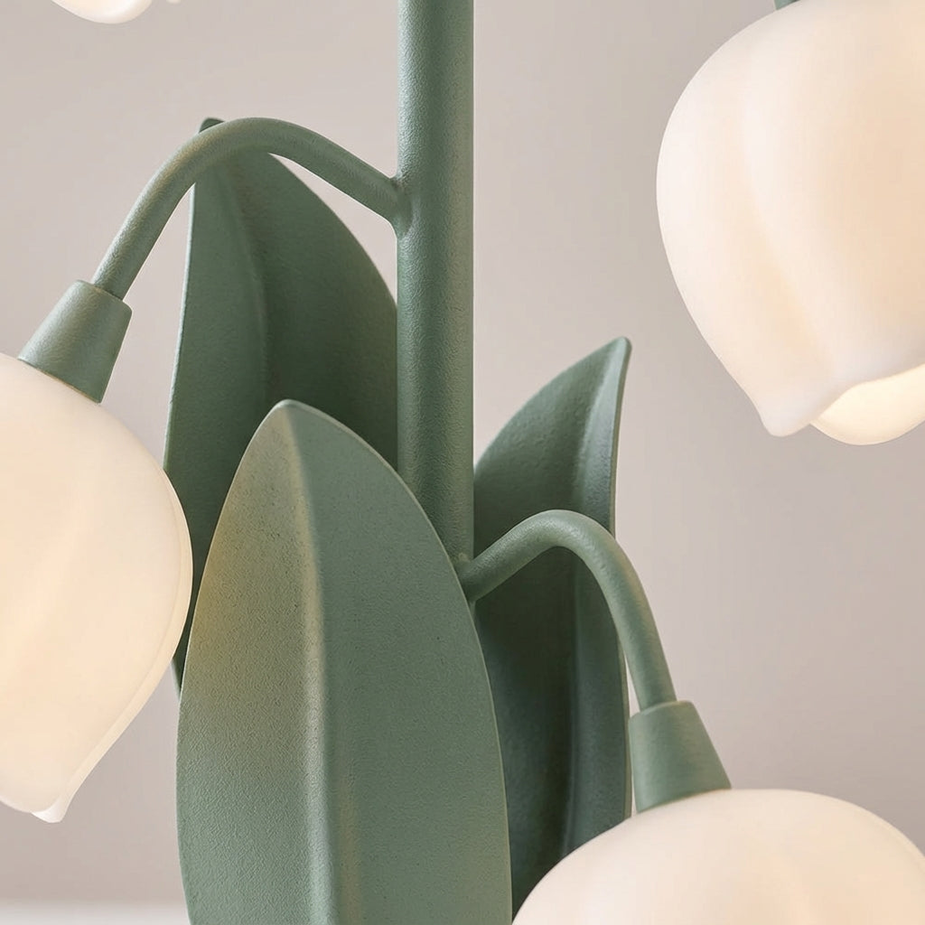 Cozy Ambient Lighting Table Lamp with Soft Petal Shade Design