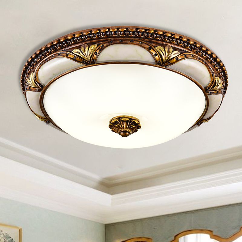 Round LED Ceiling Lamp in Mid-Century Modern Style