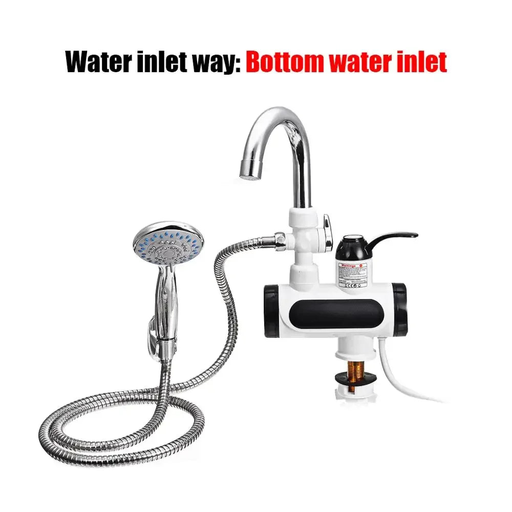 Electric Instant Hot Water Faucet 3000W for Quick Heating in Kitchen & Bathroom