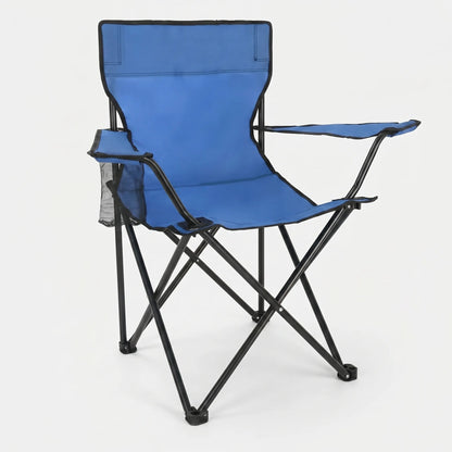 Outdoor Folding Chair with Integrated Cup Holder for Convenient Seating