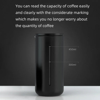 450 ml Coffee Maker – Stainless Steel Press for Bold Flavors